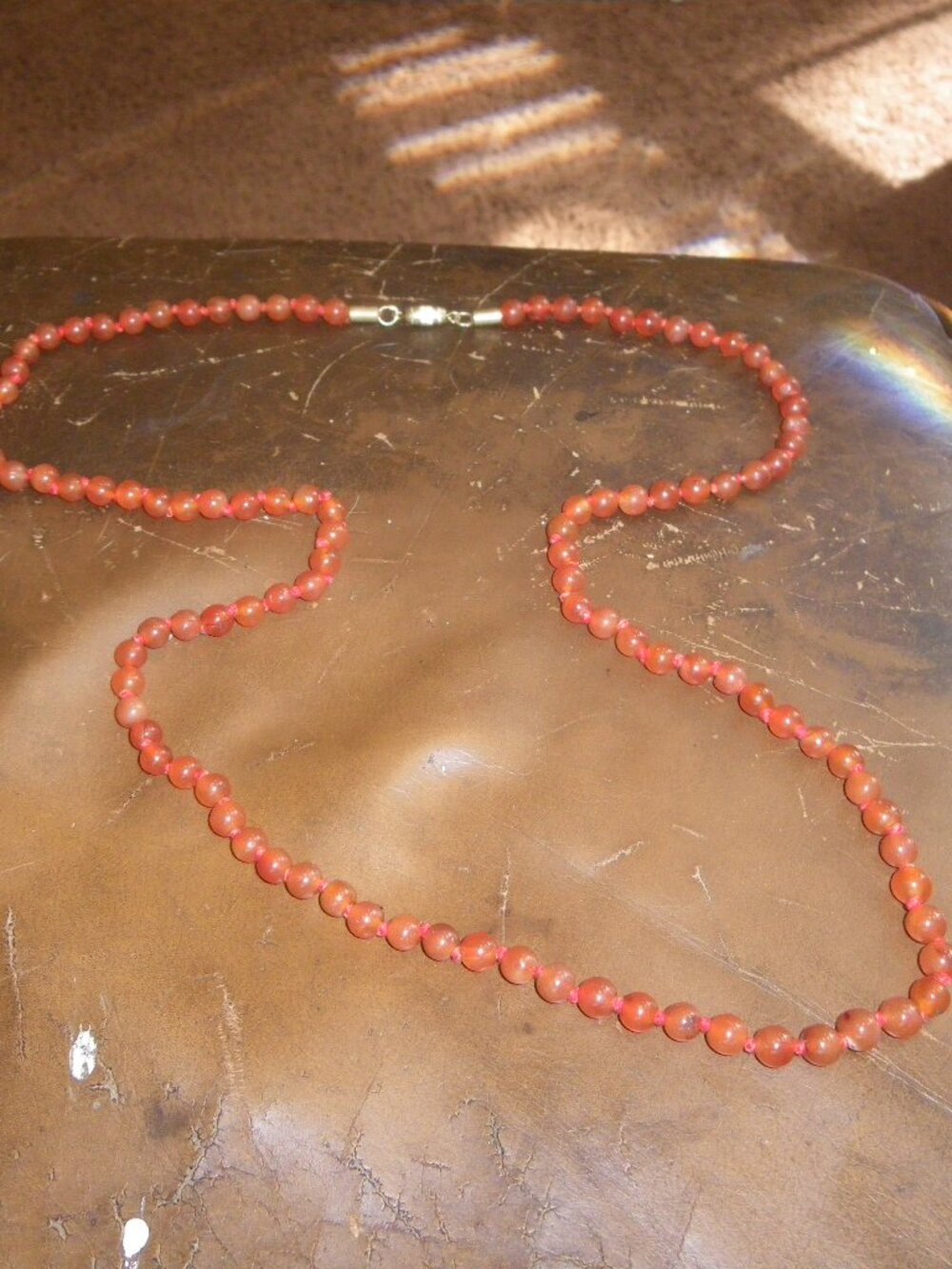 Vintage Women’s Long Stone Beaded Statement Necklace